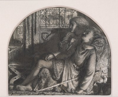 Eu me levantei na noite silenciosa; Eu fiz minha adaga afiada e brilhante de Edward Burne-Jones